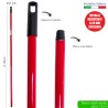CDZ MANICO MET. 130 CM ROSSO ECO 0,25 SPESS D.21MM