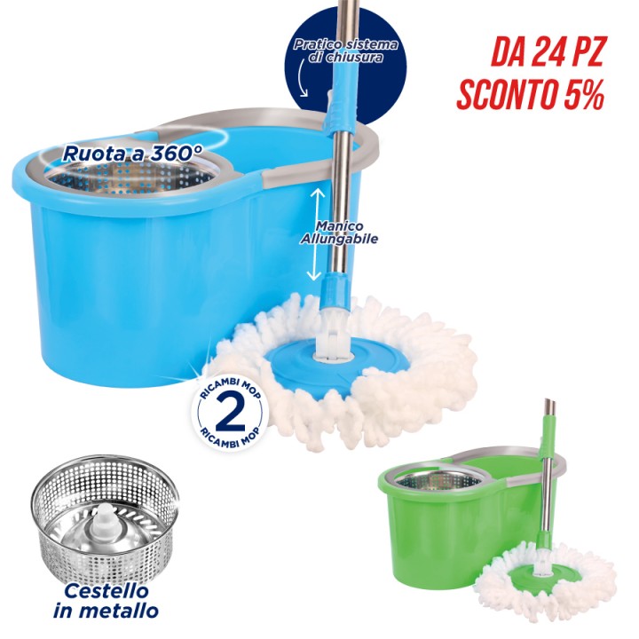 ADI SUPERMOP 360 CESTO METALLIC