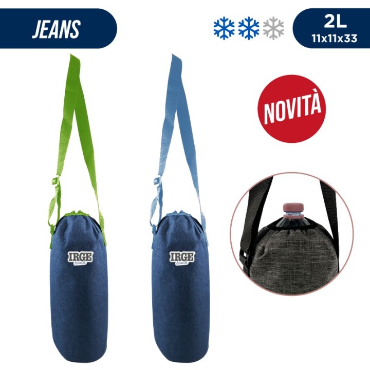 BFA PORTA BOTTIGLIA JEANS 2L 11X11X33cm