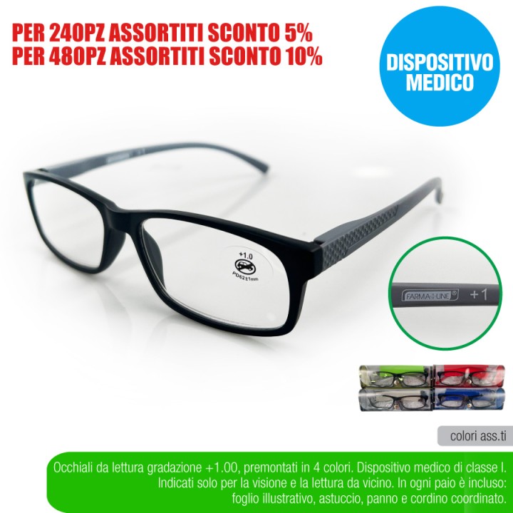 ADM OCCHIAL LETTURA COLORS +1,00 FARMAL