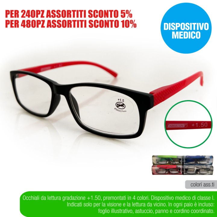 ADO OCCHIAL LETTURA COLORS +1,50 FARMAL