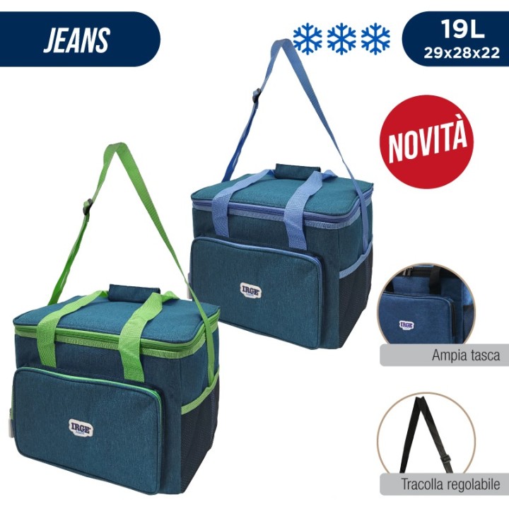 BIA BORSA TERMICA JEANS 19L 29X28X22