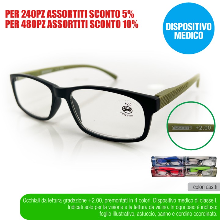 ADQ OCCHIAL LETTURA COLORS +2,00 FARMAL