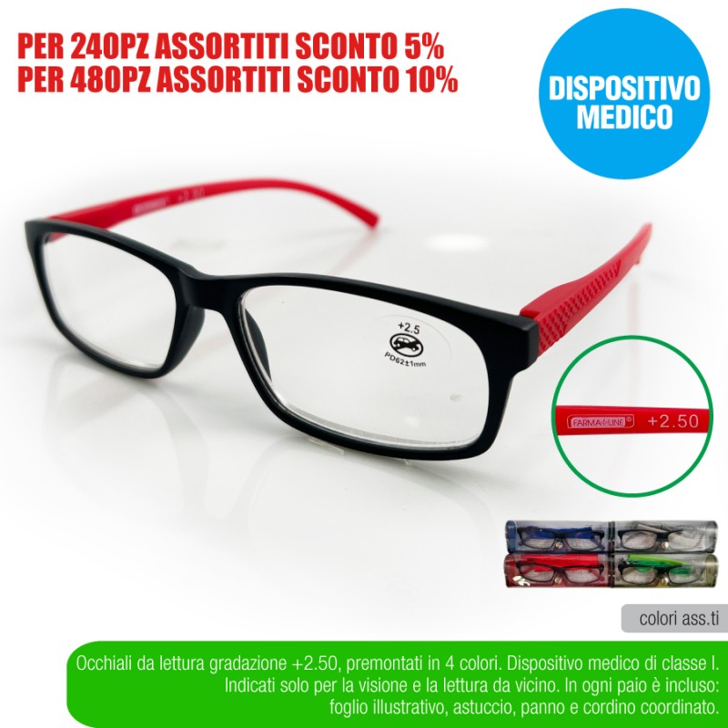 ADR OCCHIAL LETTURA COLORS +2,50 FARMAL