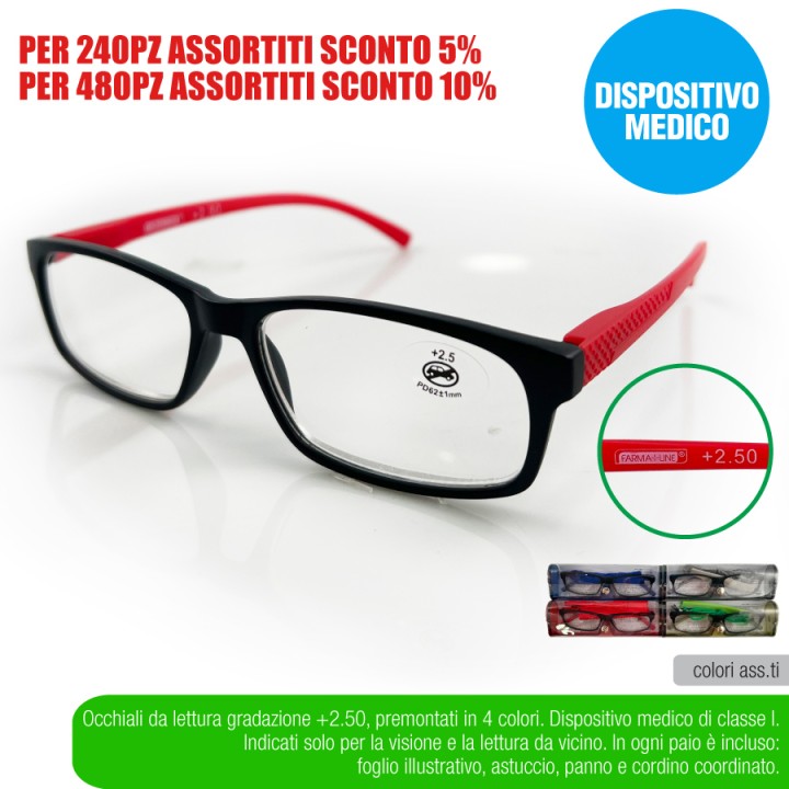 ADR OCCHIAL LETTURA COLORS +2,50 FARMAL