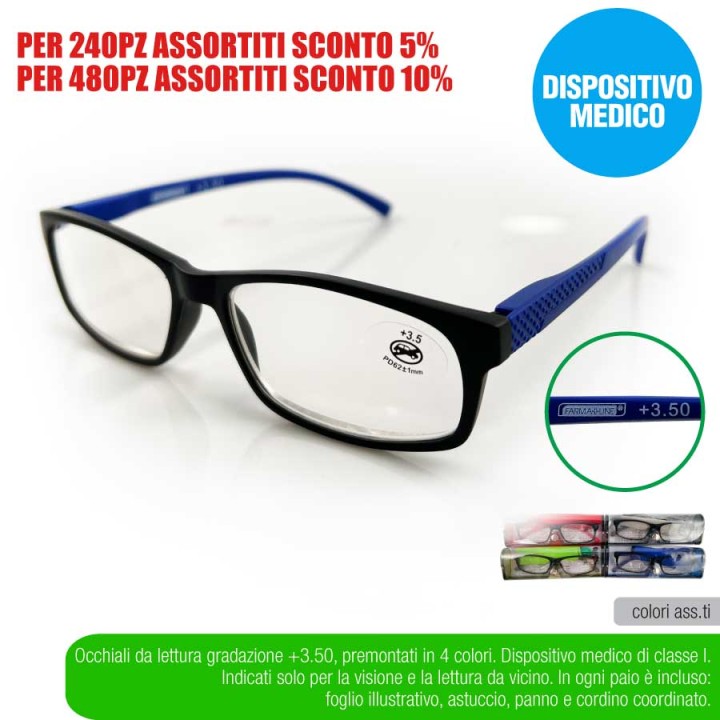 ADV OCCHIAL LETTURA COLORS +3,50 FARMAL