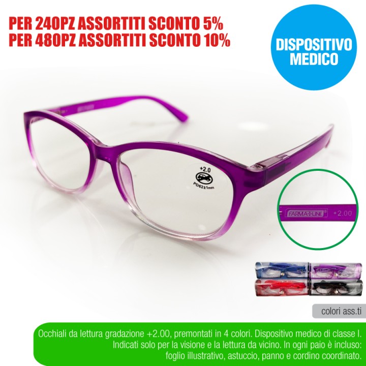 ABT OCCHIAL LETTURA FUNNY +2,00 FARMALI