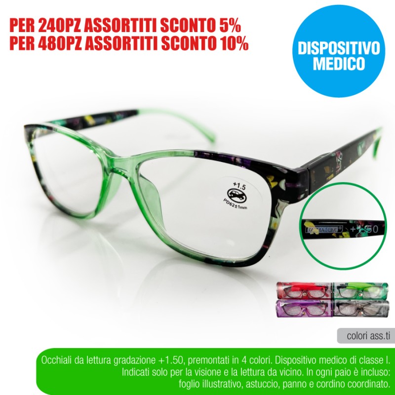 ADC OCCHIAL LETTURA FLOWERS +1,50 FARMA