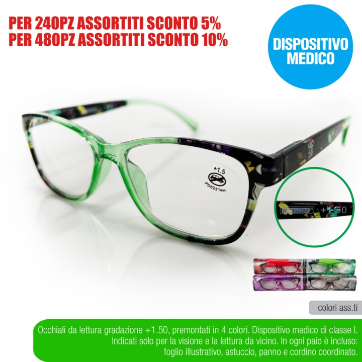 ADC OCCHIAL LETTURA FLOWERS +1,50 FARMA