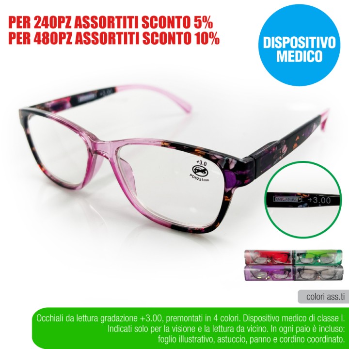 ADI OCCHIAL LETTURA FLOWERS +3,00 FARMA