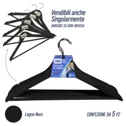 CDJ OMETTI LEGNO 5PZ NERI