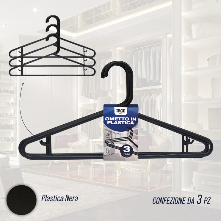 CDG OMETTI PLASTICA 3PZ 39X20CM 69GR