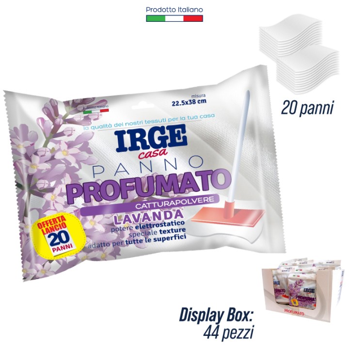 ABC PANNO CATTURAPOL. IRGE LAVANDA MIS. 22,5 X 38 CM