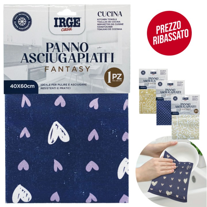 CFA PANNO CUCINA CUORI 40X60CM