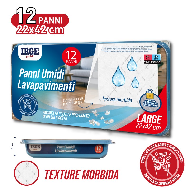 ACE PANNI PAVIMENTI UMIDI 12PZ 22X42C