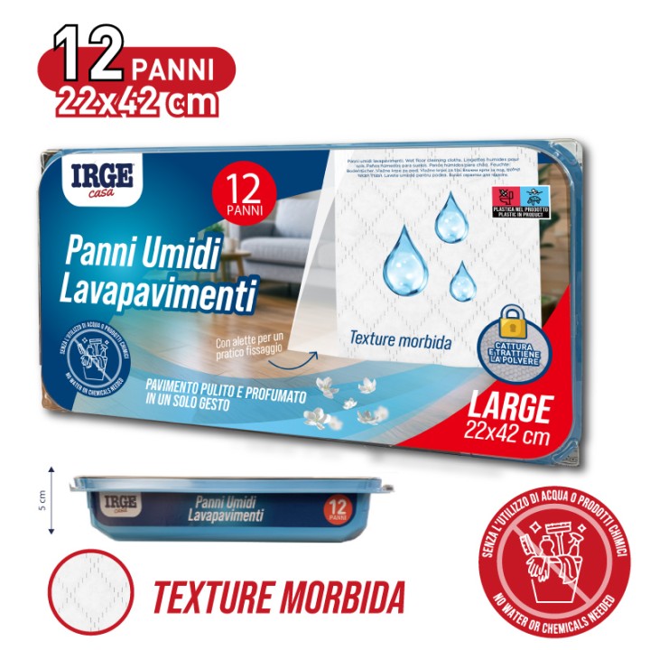 ACE PANNI PAVIMENTI UMIDI 12PZ 22X42C