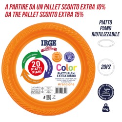CDA PIATTI PIANI ARANCIONE 20 PZ