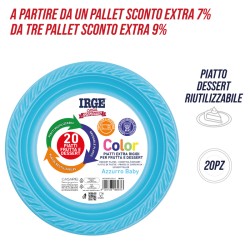 CFC PIATTI DESSERT AZZURRO BABY 20 PZ