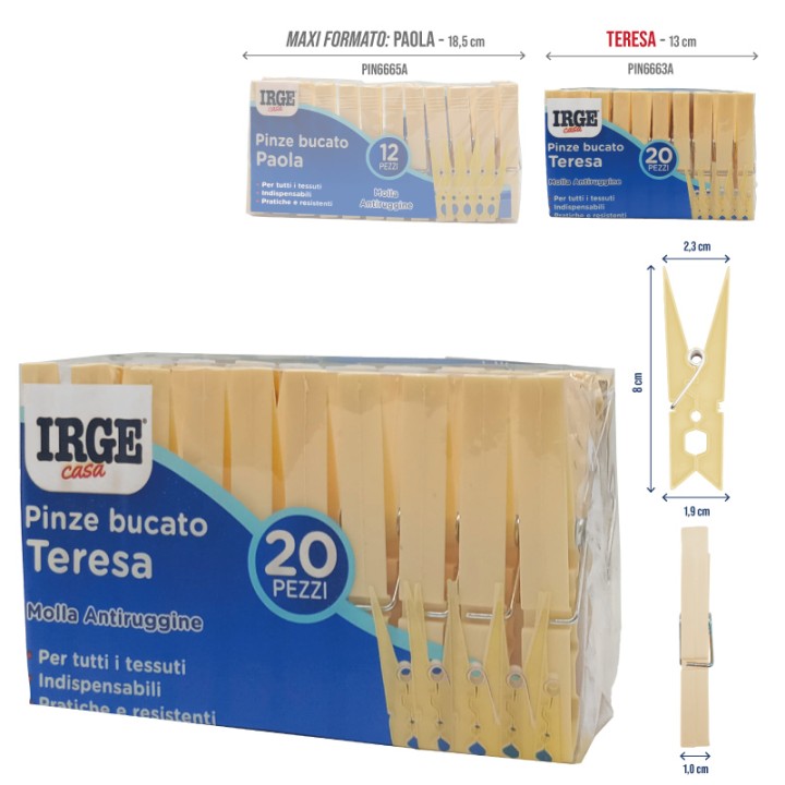 BNT PINZE BUCATO IRGE TERESA 20PZ BEIGE