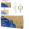 BNP PINZE BUCATO IRGE PAOLA 12PZ  BEIGE