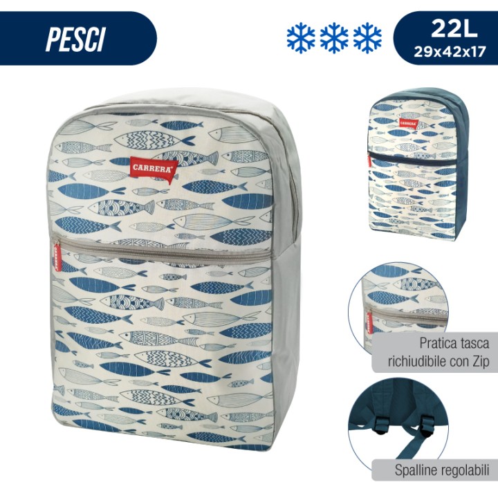 AKA ZAINETTO TERMICO PESCI 22L 29x42x17