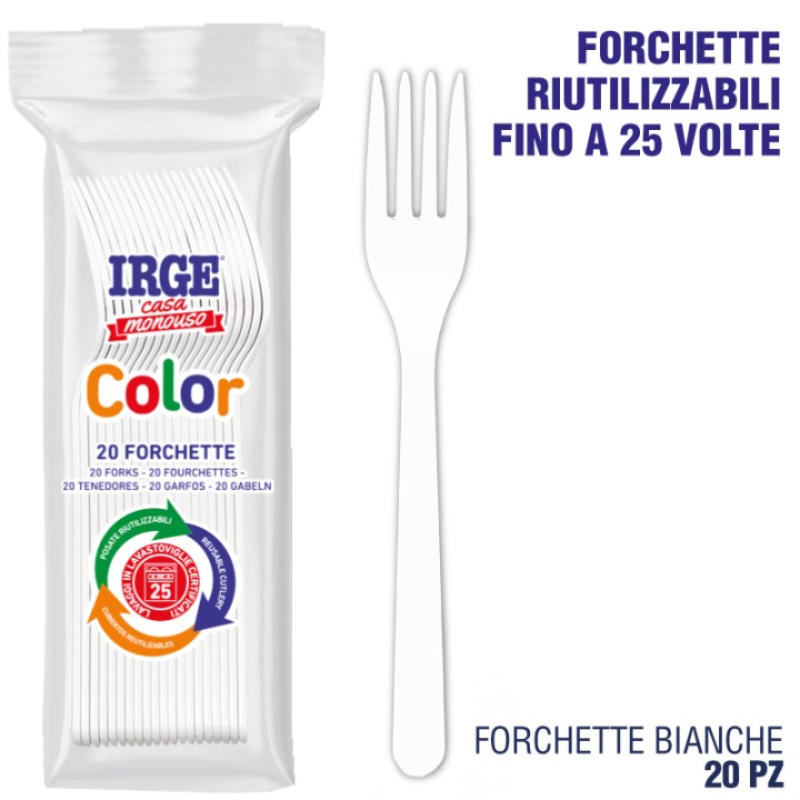 ADQ FORCHETTA PP BIANCO 20 PZ