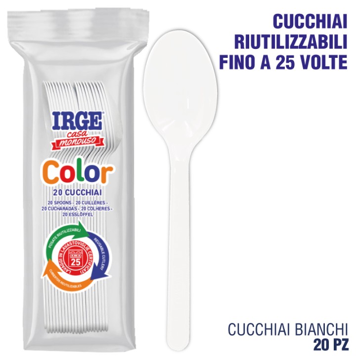 ADO CUCCHIAIO PP BIANCO 20 PZ