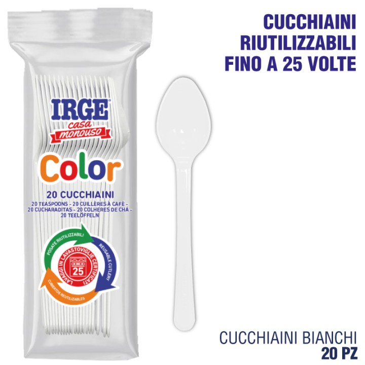 ADM CUCCHIAINO PP BIANCO 20 PZ