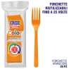 CAX FORCHETTA PP ARANCIONE 20 PZ
