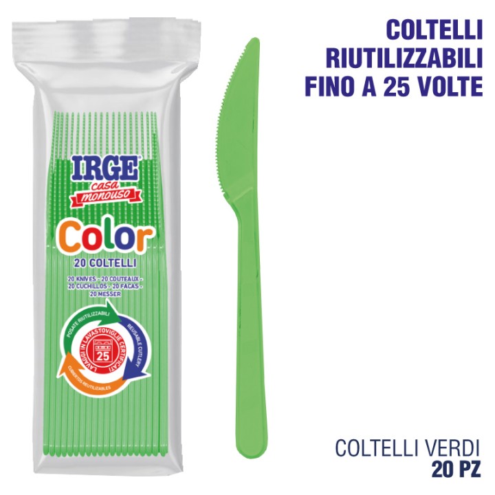 BMO COLTELLO PP VERDE 20 PZ