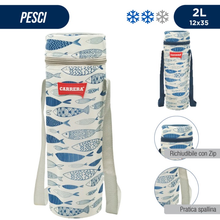 ALA PORTABOTTIGLIA TERMICO PESCI 2L 12x3