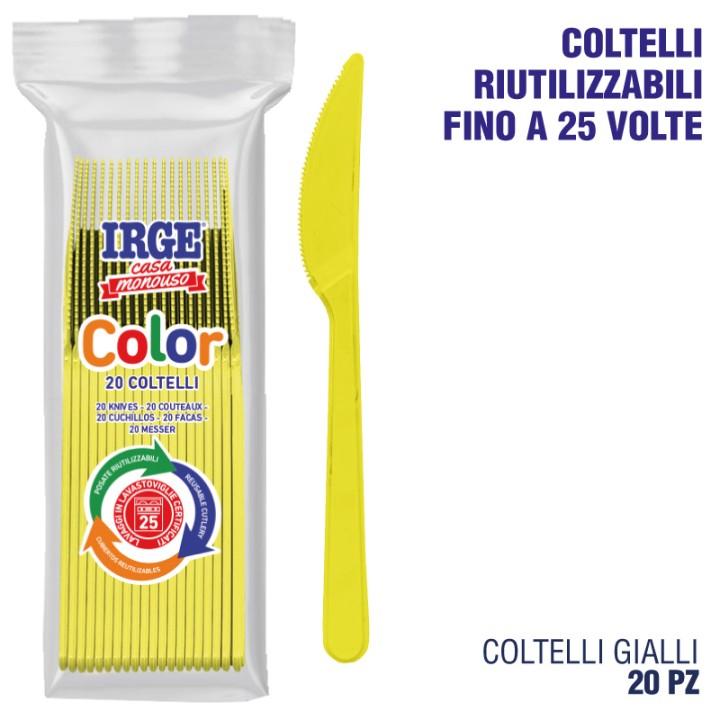 CAC COLTELLO PP GIALLO 20 PZ