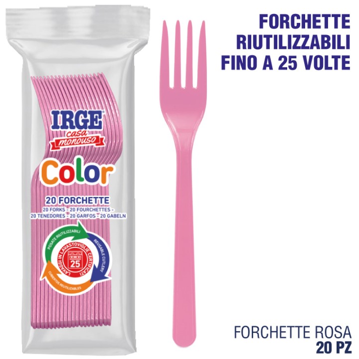 BMB FORCHETTA PP ROSA 20 PZ