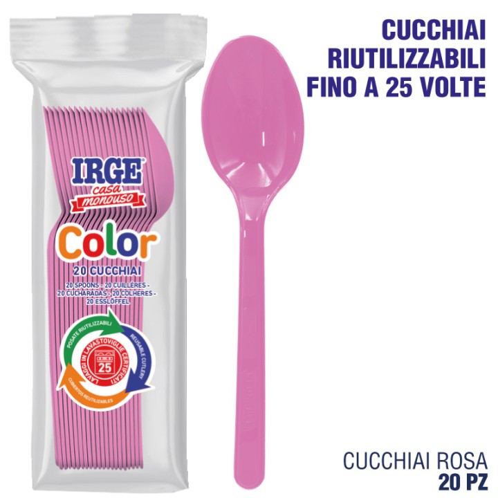 BMA CUCCHIAIO PP ROSA 20 PZ